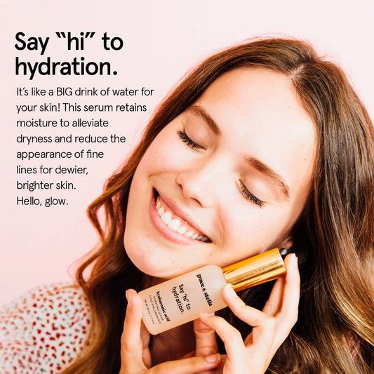 grace & stella dropper dispensing clear serum for precise application