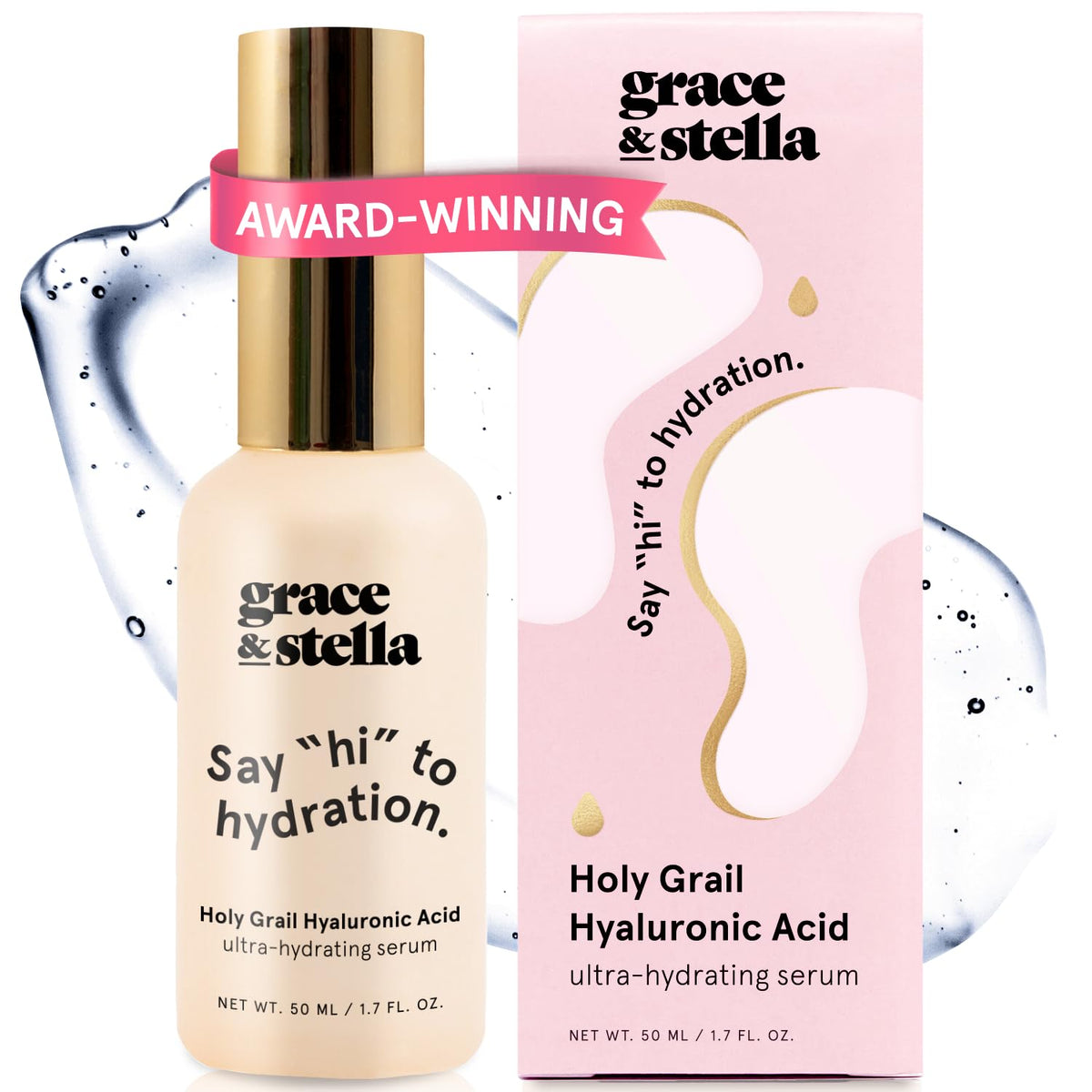grace & stella front bottle showing clean packaging and size benefit
