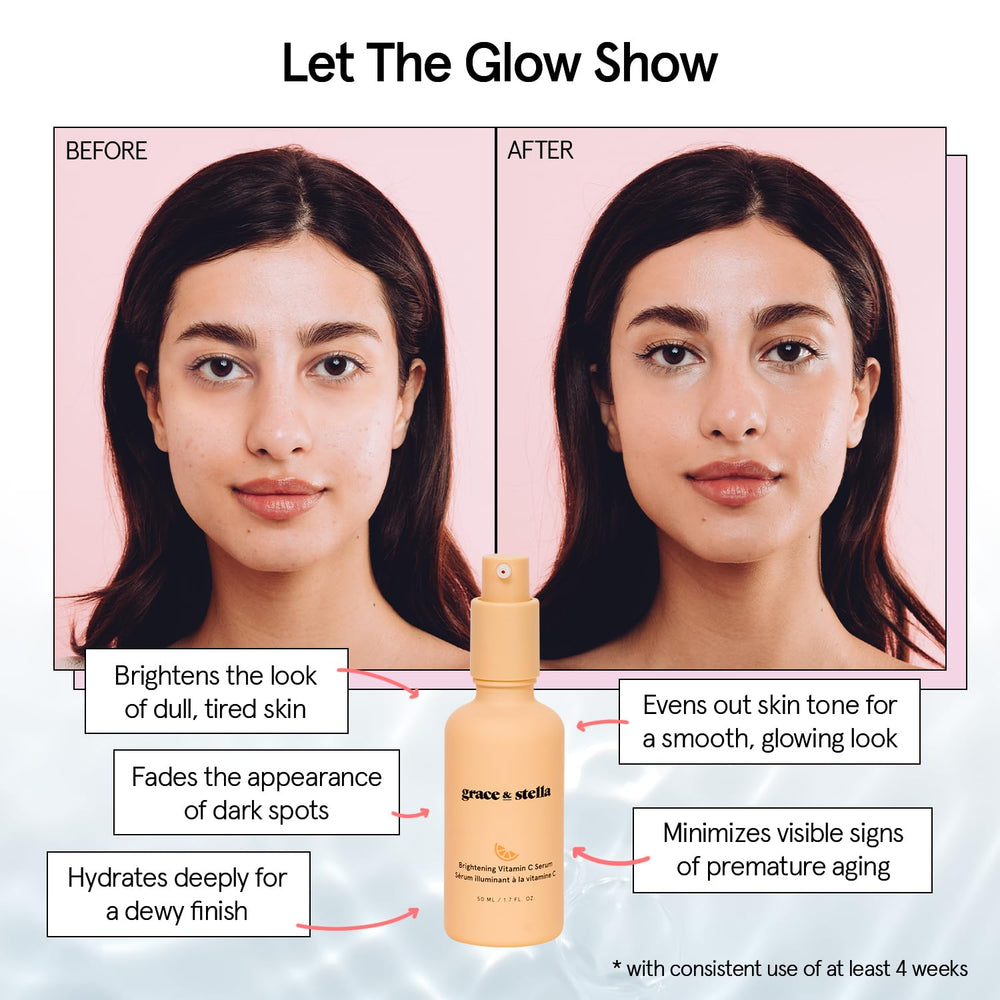 grace & stella serum droplet texture showing lightweight hydration