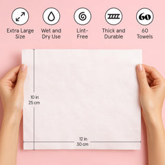 grace & stella towels inside a travel pouch showing portability and plane-friendly size