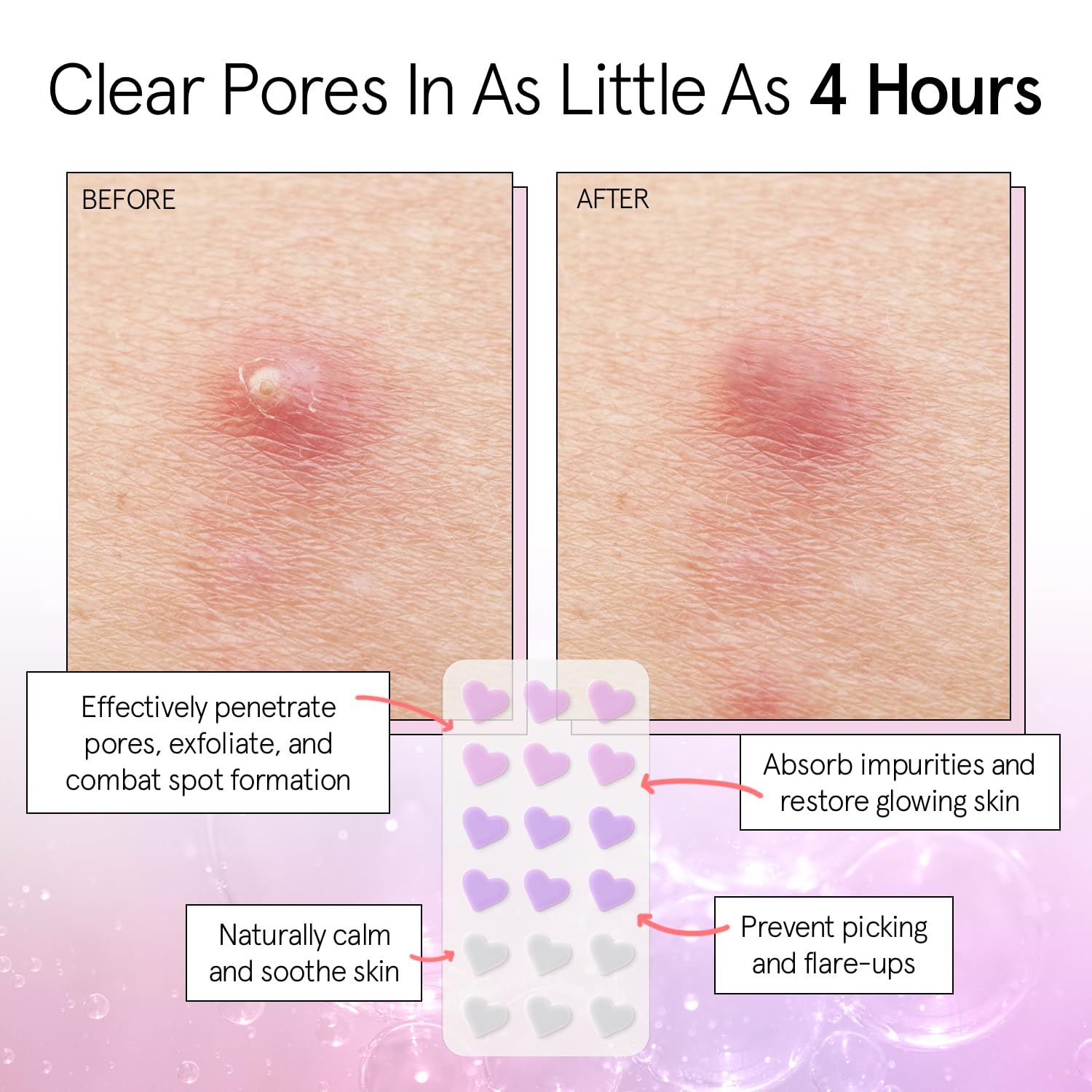 grace & stella patch adhesion texture showing strong hold benefit