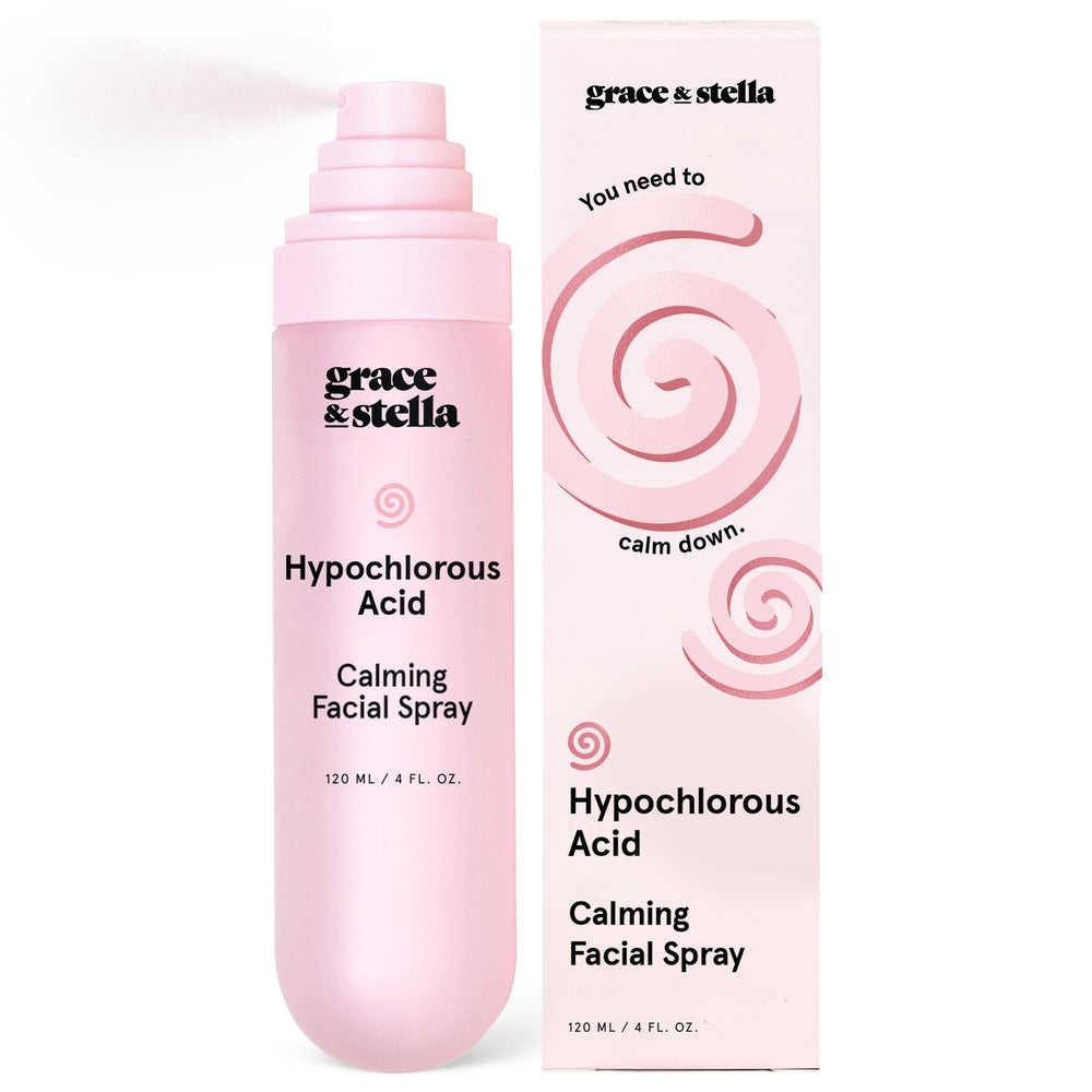 grace & stella front packaging showing 120ml bottle and calming design
