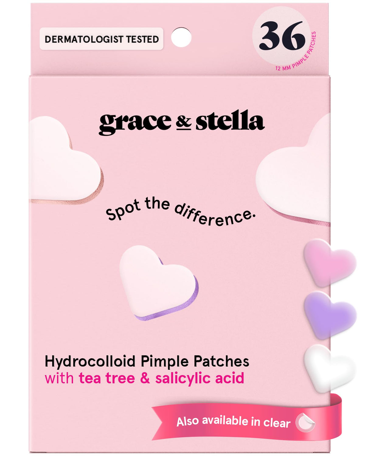 grace & stella front packaging showing hearts and benefits
