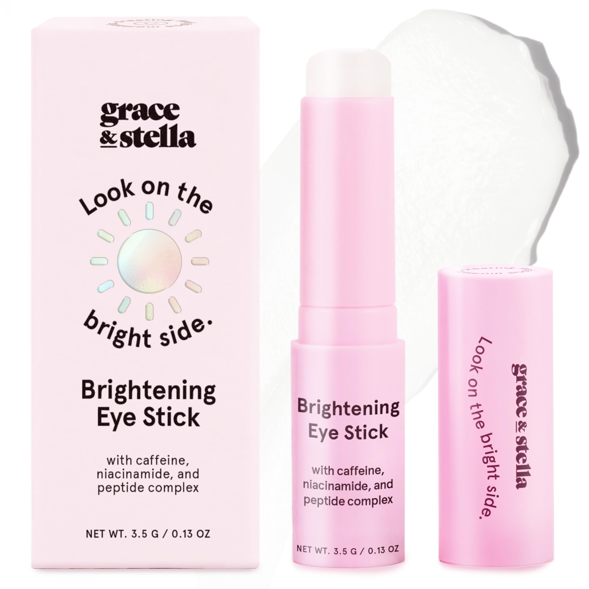 grace & stella front packaging showing compact balm stick for travel convenience