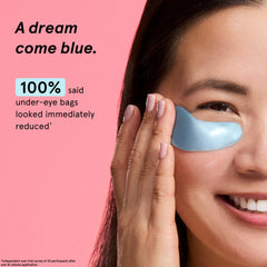 grace & stella single under-eye pair held between fingers, shows easy application