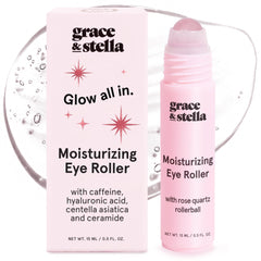 grace & stella front view of rollerball packaging showing travel-ready design and elegance