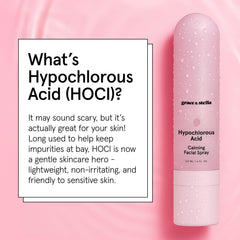 grace & stella clear droplet on skin showing gentle, lightweight texture