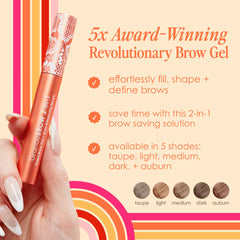 Grande Cosmetics applied on eyebrow demonstrating filling and natural definition