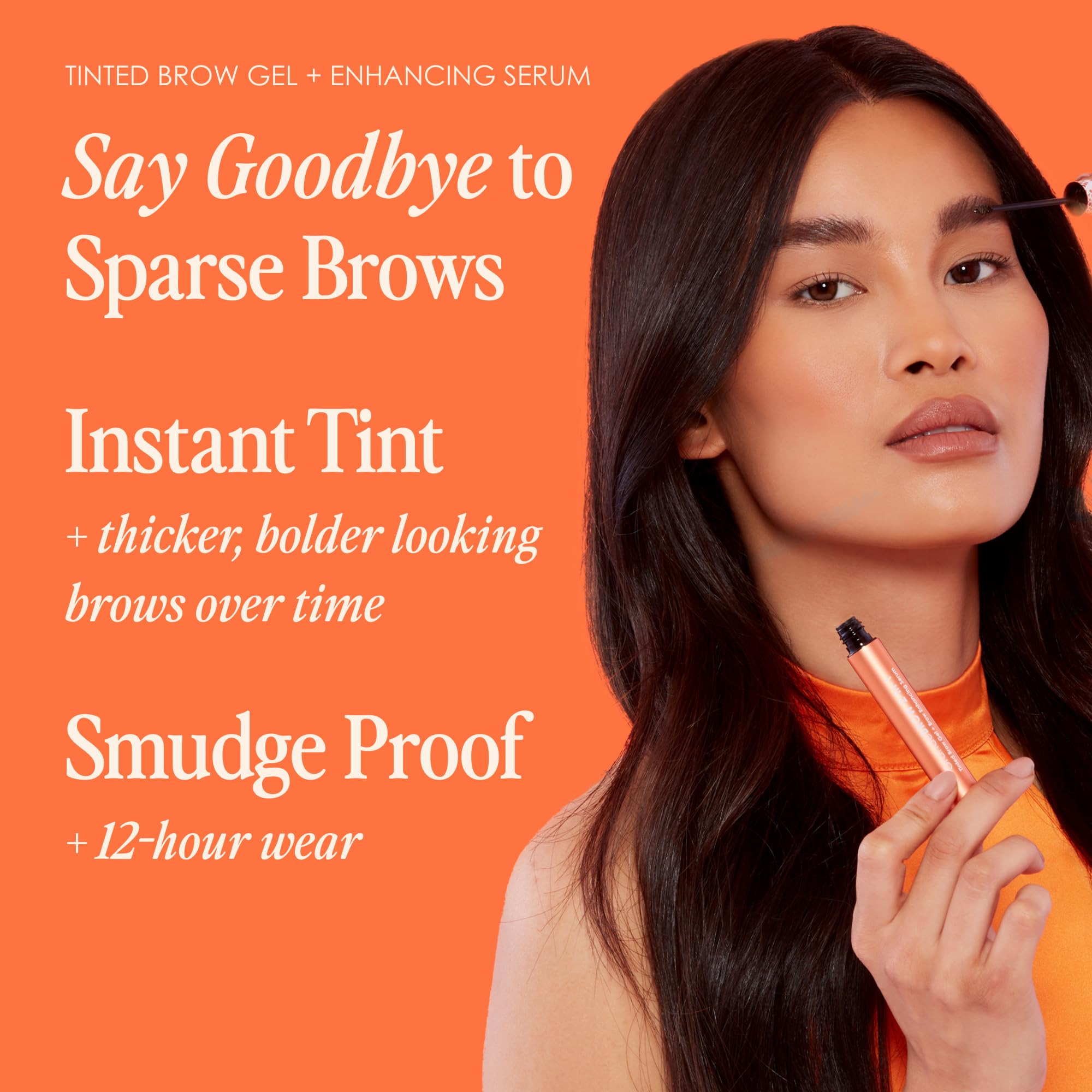 Grande Cosmetics GrandeBROW mini fibers texture detail illustrating added volume and natural-looking fill