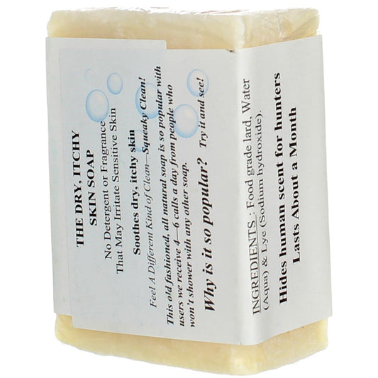 Grandma's Pure & Natural soap bar close texture highlighting long-lasting density