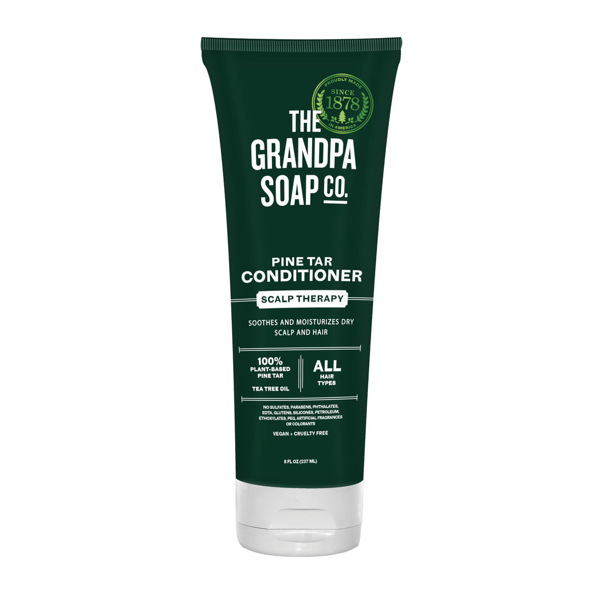 The Grandpa Soap Company front packaging shows product and benefits