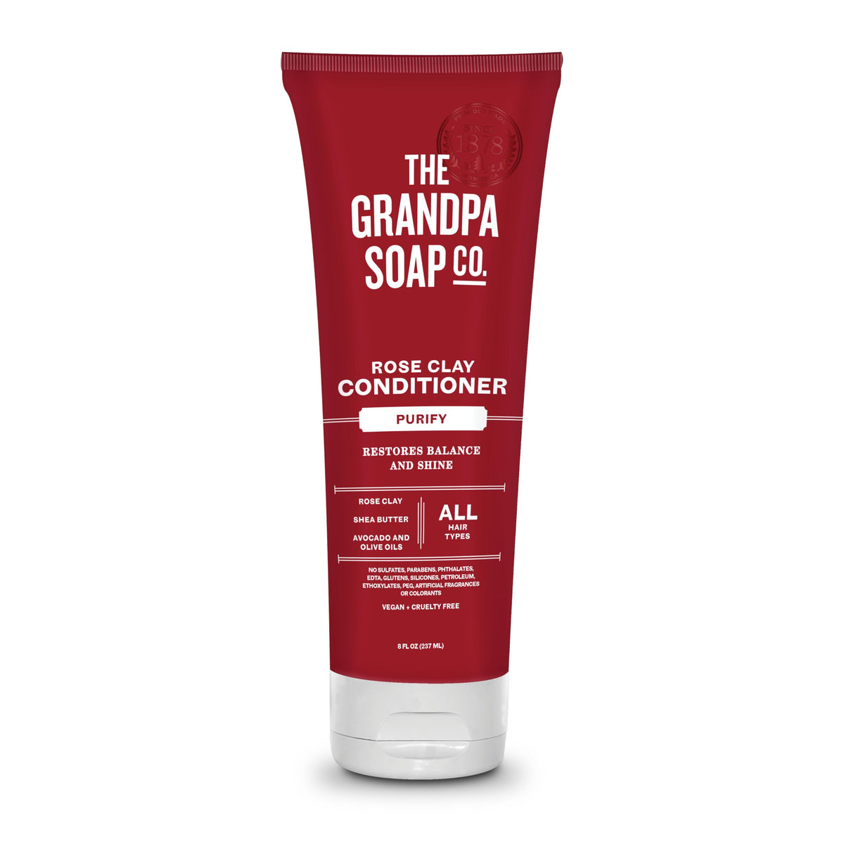 The Grandpa Soap Company front packaging showing product benefits
