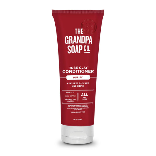 The Grandpa Soap Company front packaging showing product benefits
