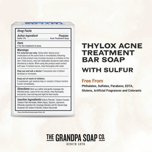 The Grandpa Soap Company Thylox close-up texture highlighting gentle exfoliating feel