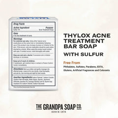 The Grandpa Soap Company Thylox close-up texture highlighting gentle exfoliating feel