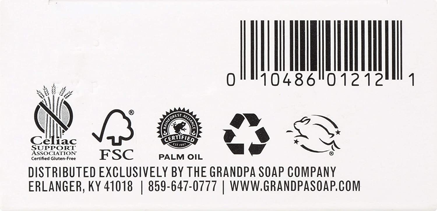 Lathered Grandpa's Thylox in hand demonstrating foam and how it cleans for refreshed skin