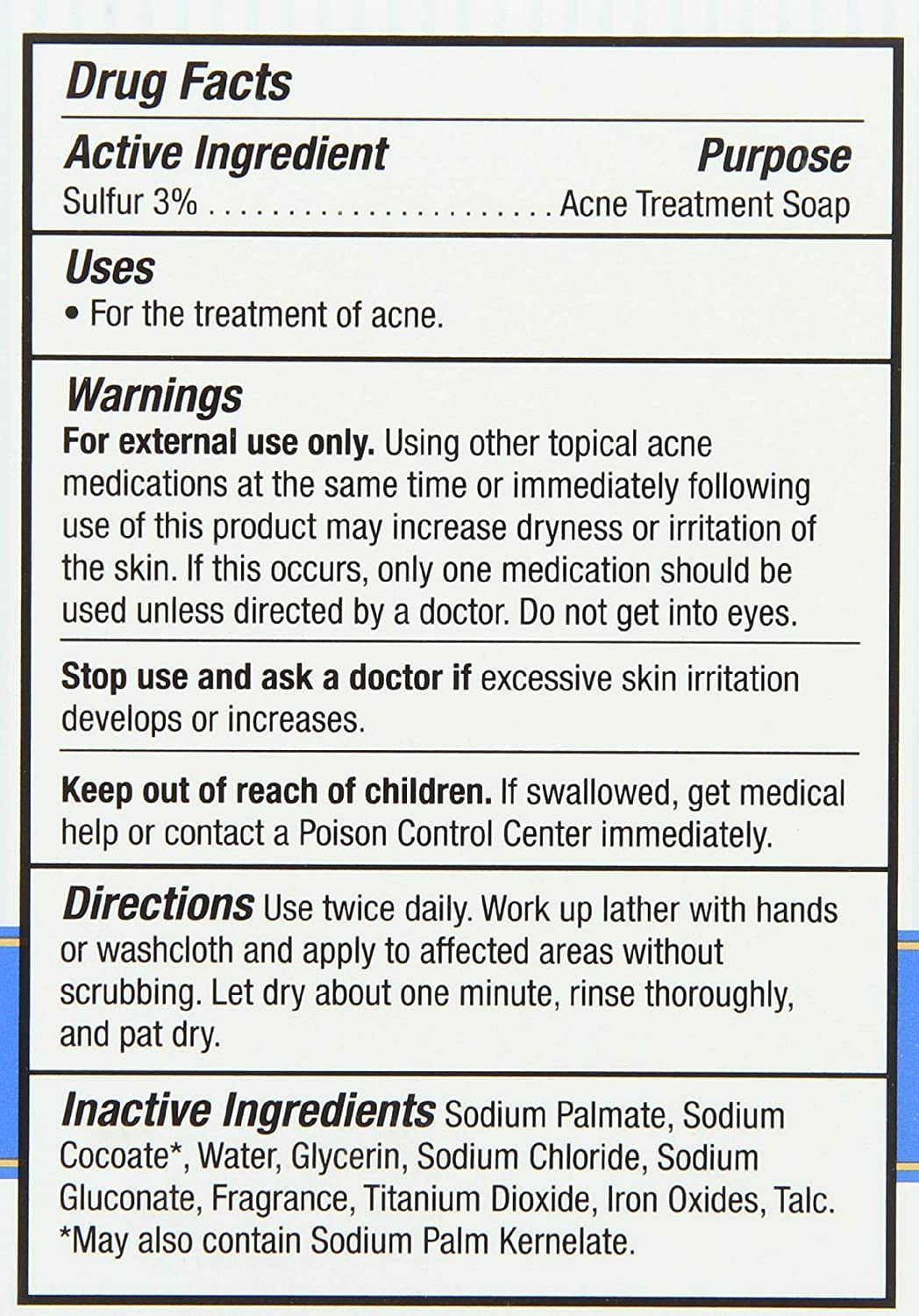 The Grandpa Soap Company side label with ingredient and usage details readily visible
