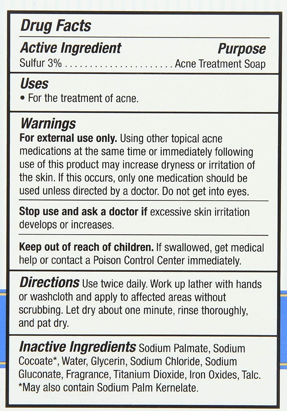 The Grandpa Soap Company side label with ingredient and usage details readily visible