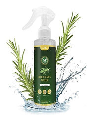 GratiHive front label on 200ml rosemary water spray showing certification and benefits