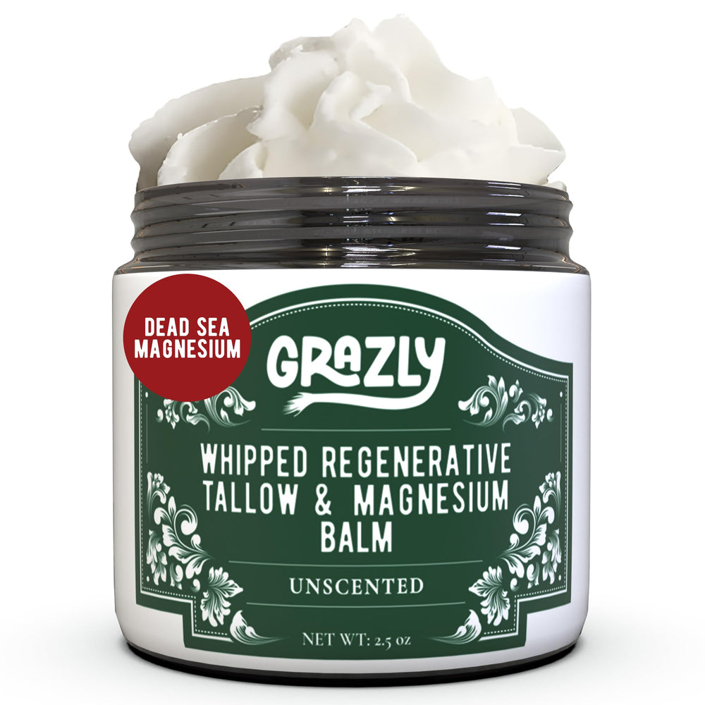 Grazly front jar label showing product name and unscented benefit
