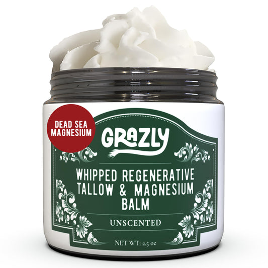 Grazly front jar label showing product name and unscented benefit