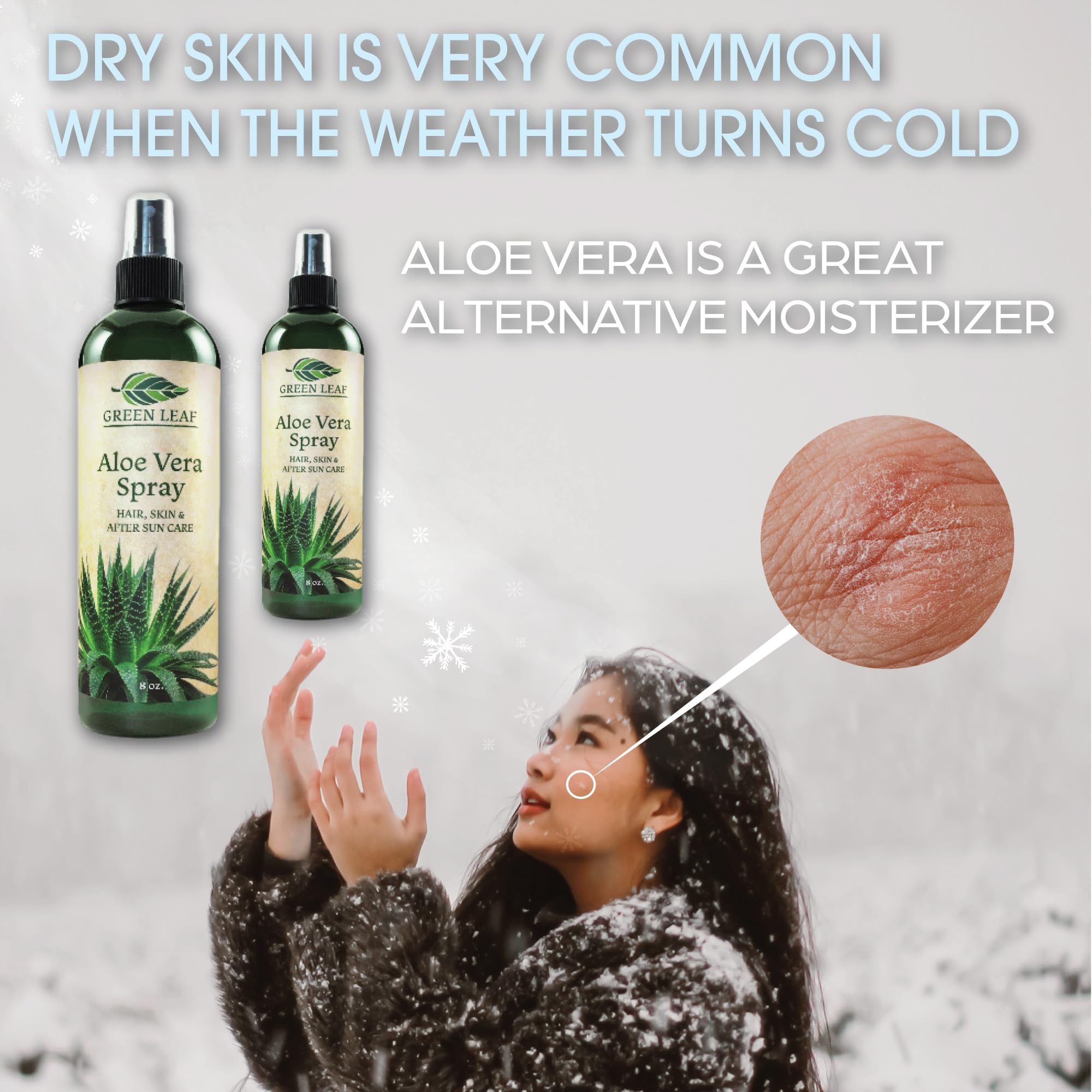 Green Leaf Naturals texture pour of cold-pressed aloe for pure hydration