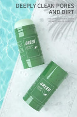 Rinsing off Green Mask Stick to reveal smoother, clearer skin