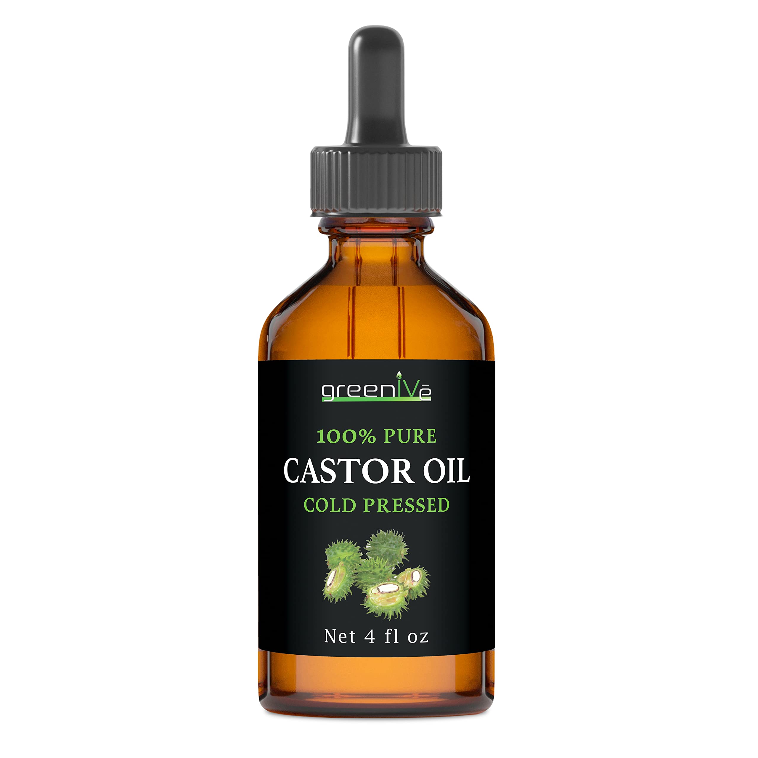 Close-up of GreenIVe castor oil thick texture demonstrating rich hydration