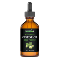 Close-up of GreenIVe castor oil thick texture demonstrating rich hydration