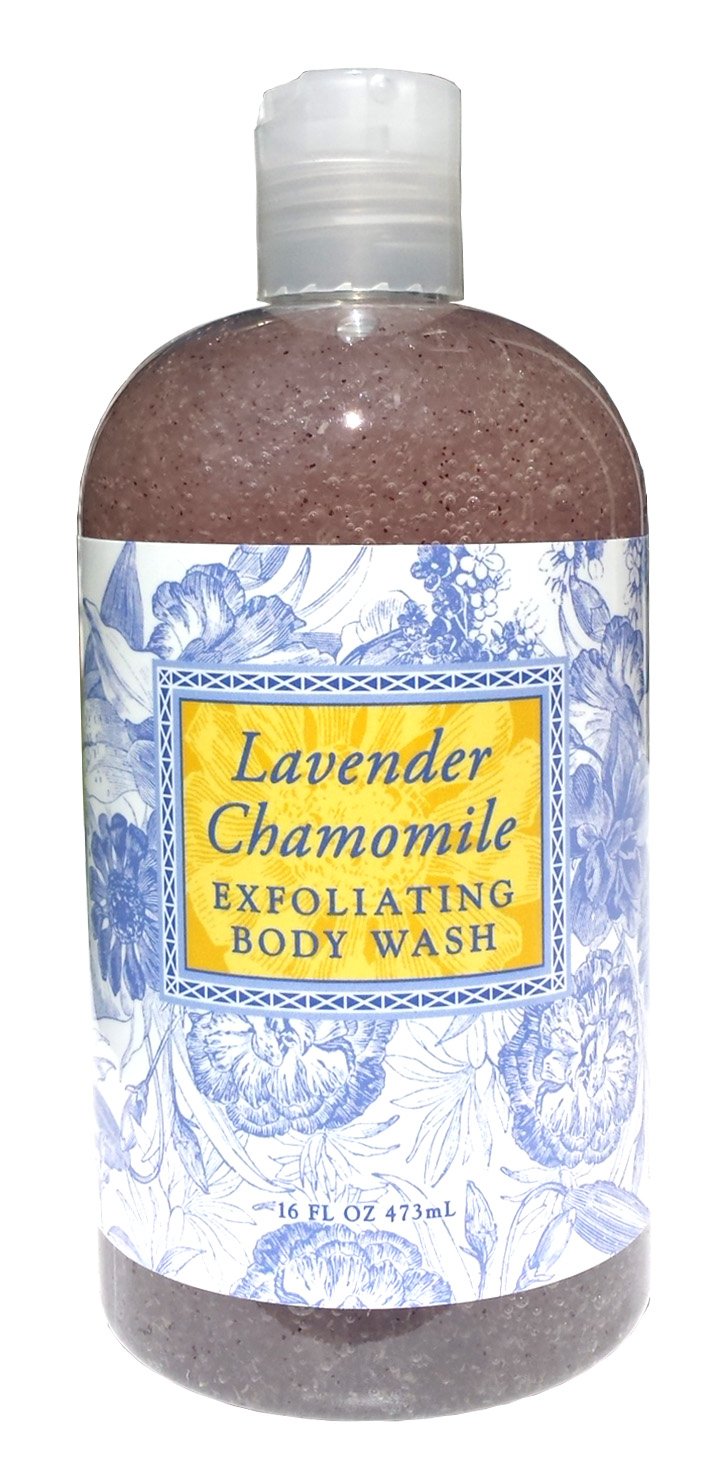 Greenwich Bay front bottle showing label, calming scent and moisturizing benefit