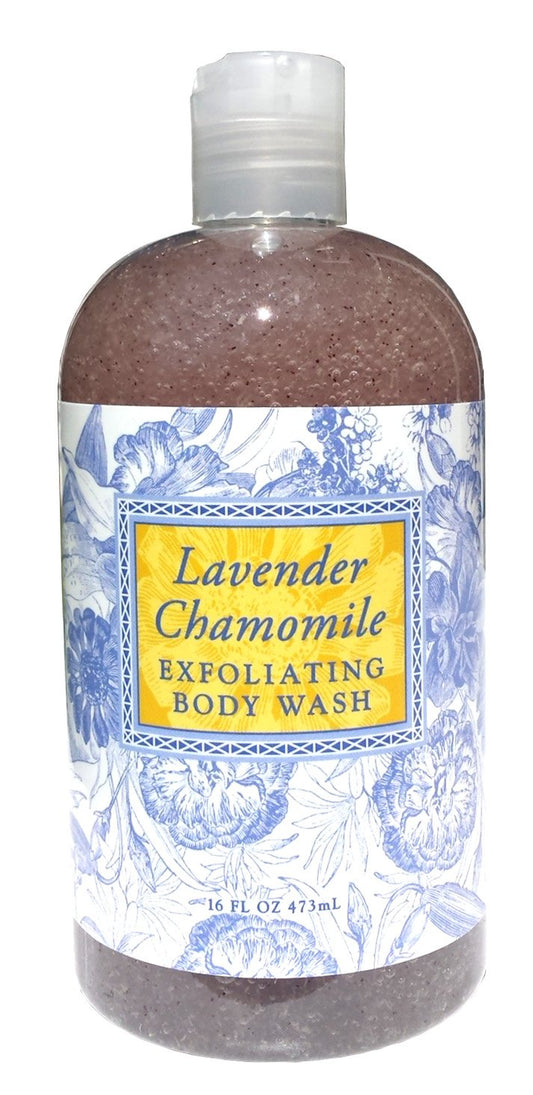Greenwich Bay front bottle showing label, calming scent and moisturizing benefit