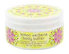 Close-up texture of Greenwich Bay Lemon Verbena body butter displaying creamy richness for deep hydration