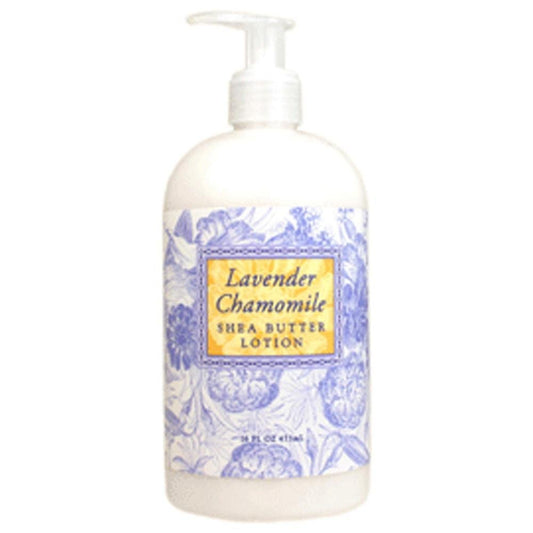 Greenwich Bay bottle front view showing label and lavender chamomile scent benefits