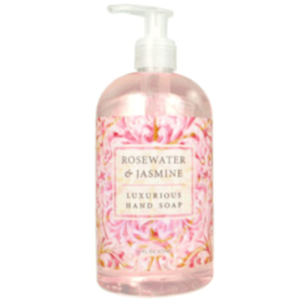 Greenwich Bay Trading Company front bottle showing label and floral scent benefits