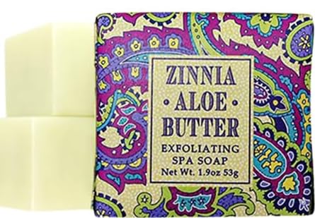 Greenwich Bay Soap next to a ruler to show 53g mini size and travel-friendly convenience