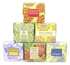 Greenwich Bay Trading Co. soap bundle front view showing six scented bars and travel-friendly benefits