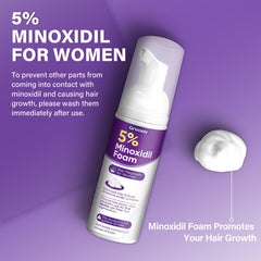 Greoay applied to scalp on thinning area showing targeted treatment