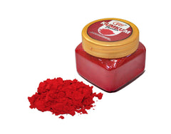GRI9 front packaging showing dark red kumkum, clear labeling and neat tube for easy storage