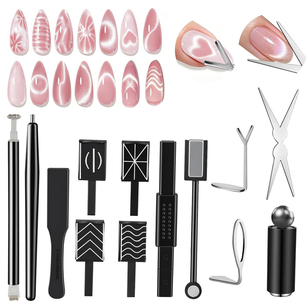GricelnSV front packaging showing full 14-piece magnet kit and portability benefit