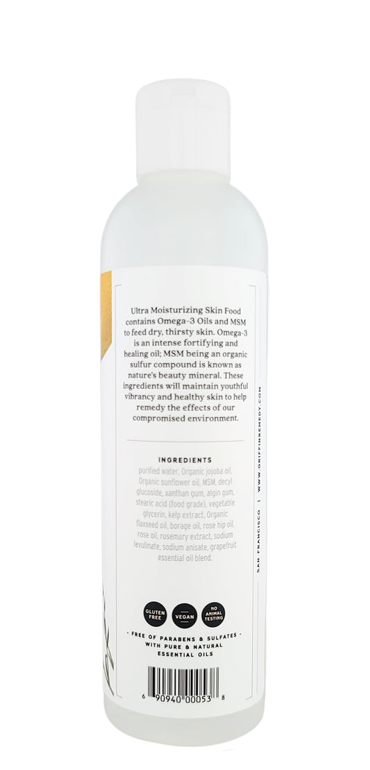 Griffin Remedy label closeup highlighting grapefruit essential oil benefit