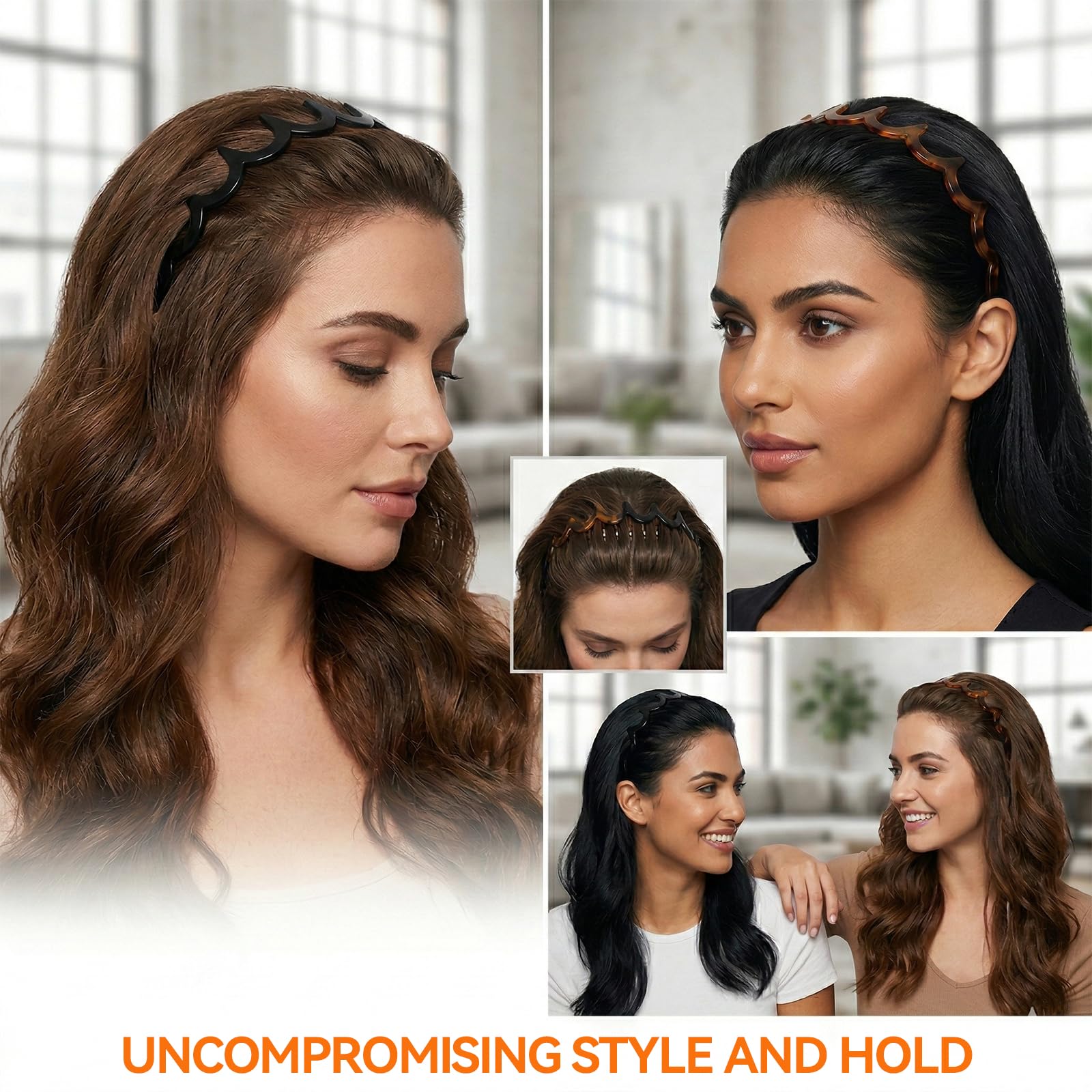 Griiyakii sleek-back hairstyle in use showing polished, slip-resistant finish