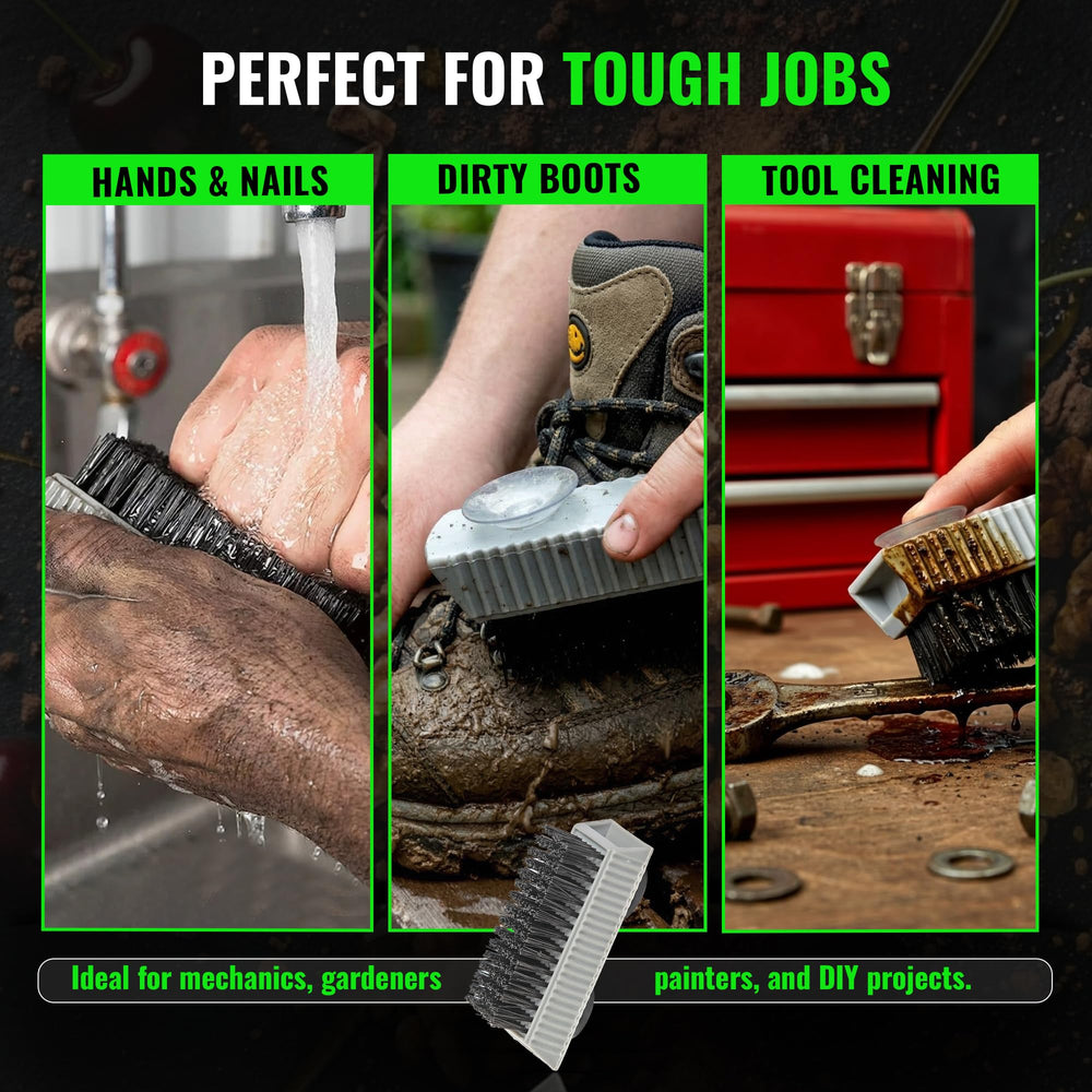 Grip Clean scrubbing a wrench and showing tool cleaning versatility benefit