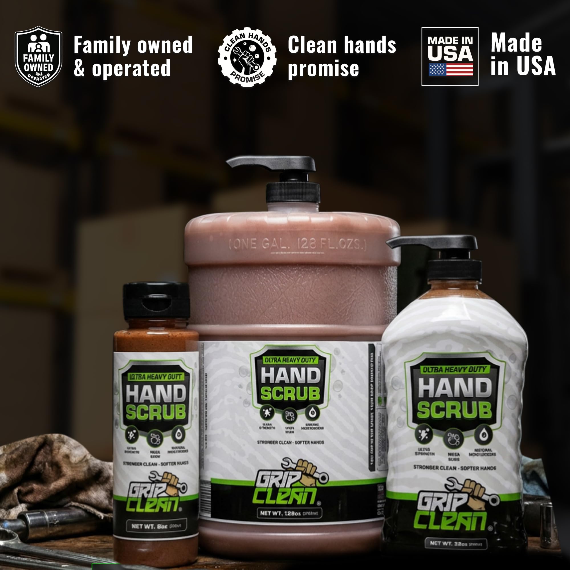 Grip Clean open cap droplet showing concentrated formula benefit