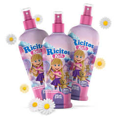 Grisi Ricitos front packaging showing three 8.4 fl oz bottles for easy storage and quick access