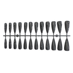 GRITOSE included tools layout with file, wooden stick and adhesive sheet for easy prep benefit