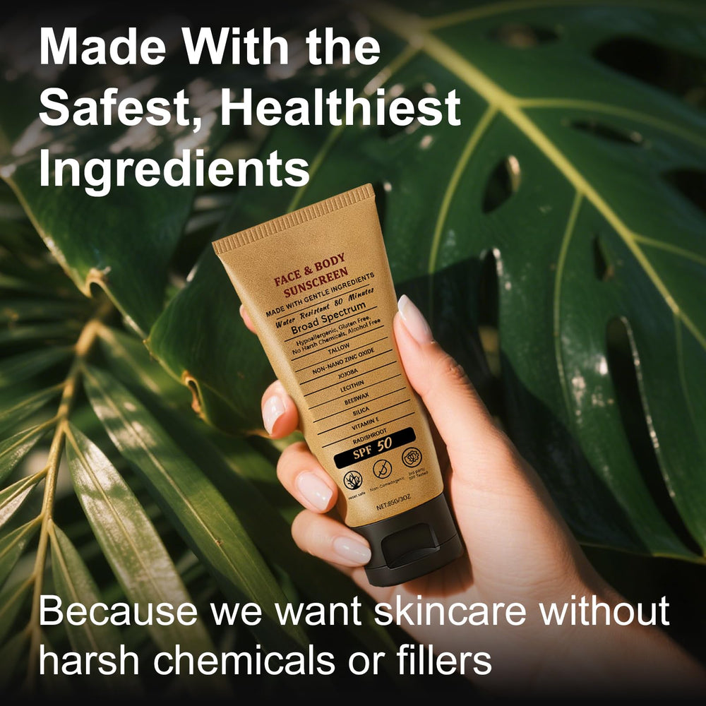 GRKZBKW spreading sunscreen on arm showing moisturizing protection benefit