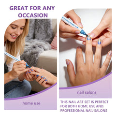 GRKZBKW manicure workspace with pens showing quick DIY salon-style results