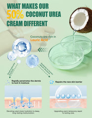 Grocerism being applied to heel to soften calluses and hydrate deeply