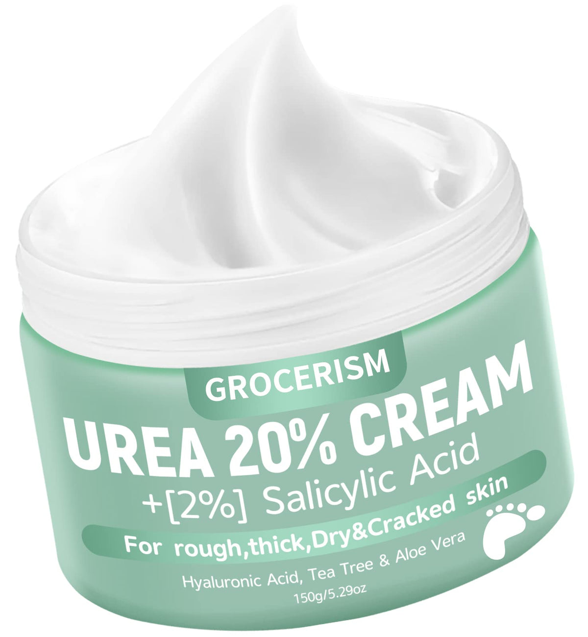Grocerism tube front view showing product packaging and benefit of deep moisturizing