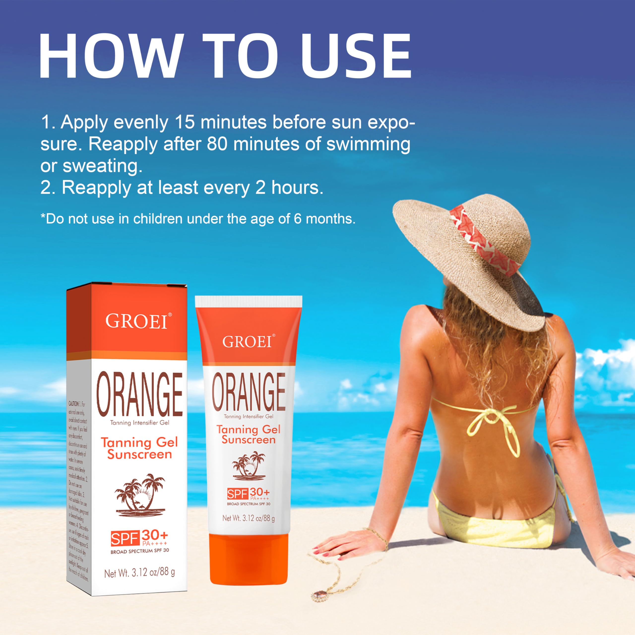 GROEI absorbed finish on skin showing non-greasy sunkissed glow